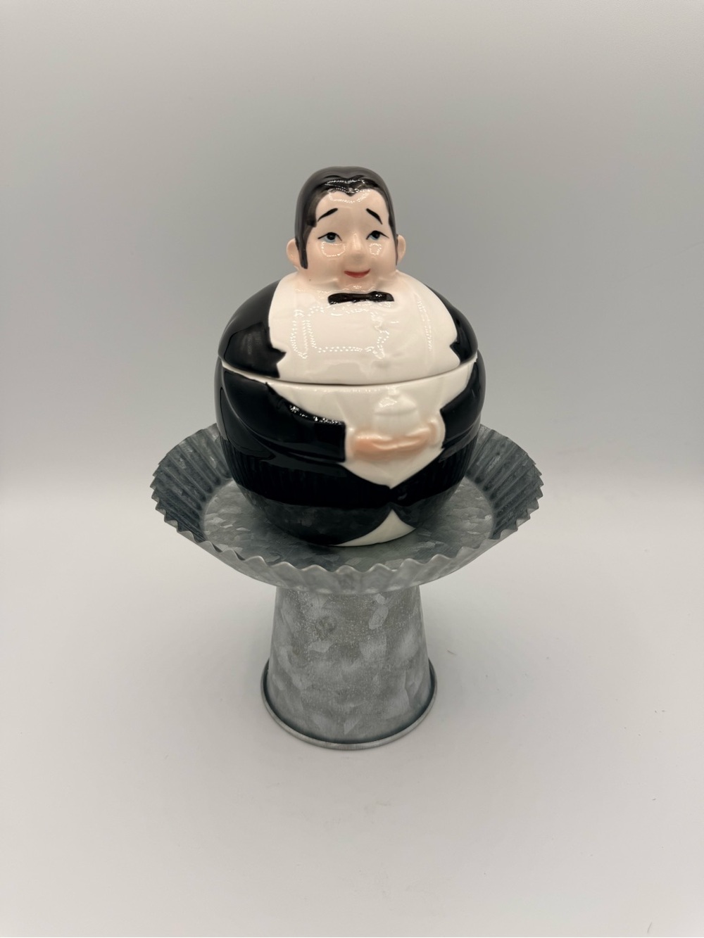 Eda Mann Ceramic Butler Sugar Bowl